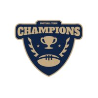 Champions Football Team logo template